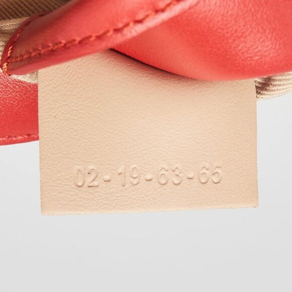 Chloe Red Leather Mini Signature Crossbody Bag - Picture 10 of 11